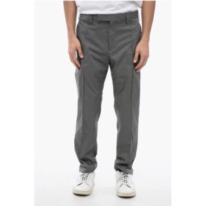 Low-Rise CLEAN Cotton Blend Chinos Pants