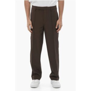 Straight Leg Slim Fit Pintuck Pants