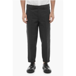 Regular Waist Slim Fit Pants with Belt Loops