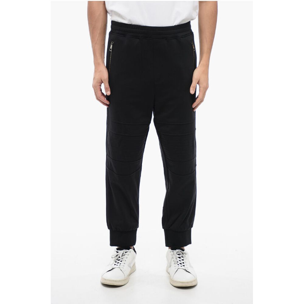 Cotton Blend MODERNIST Biker Sweatpants with Zipped Pockets