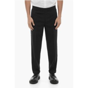 Pantaloni REM Slim Fit a Vita Bassa con Elastico in Vita
