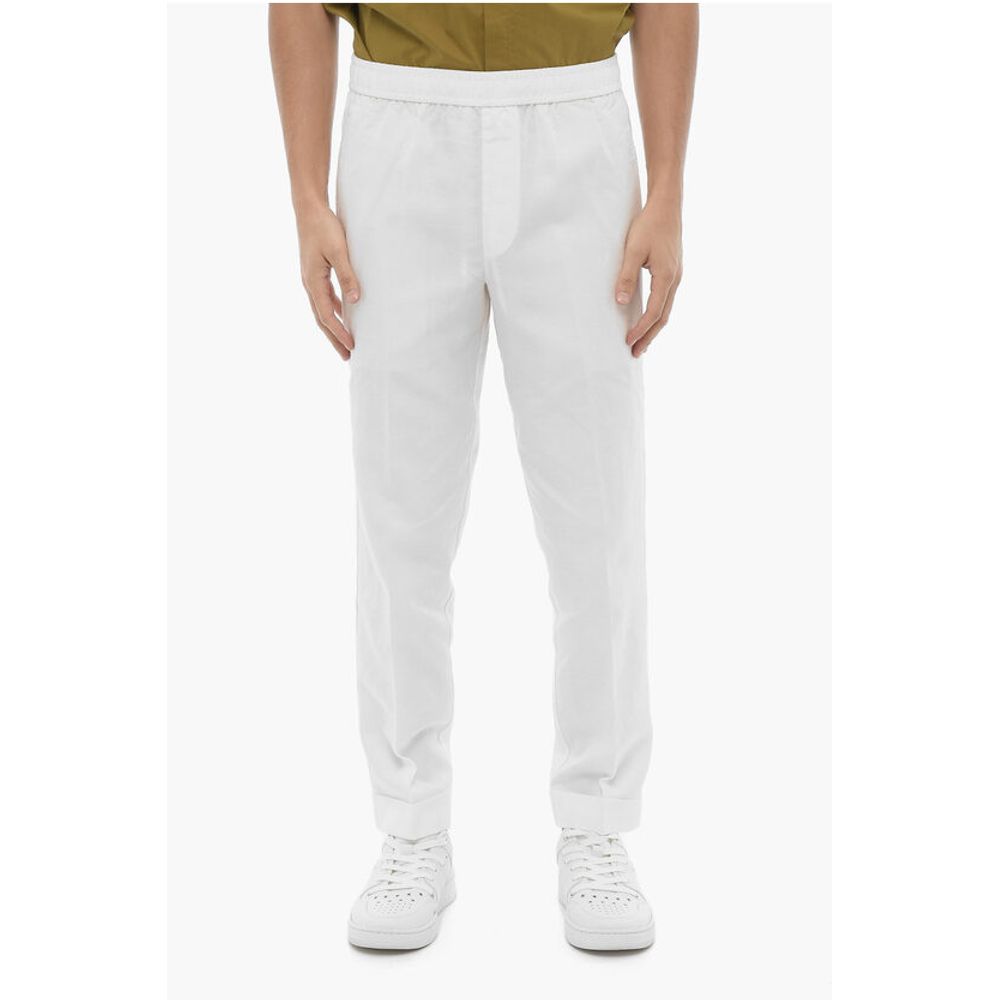 Slim Fit REM Pants with Elastic Waistband