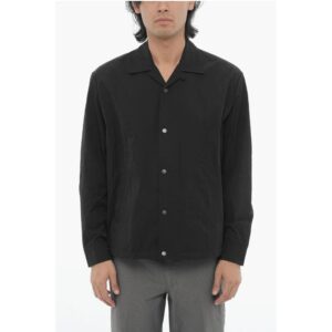 Nylon BOXY COACH Lightweight Jacket with Snap Buttons