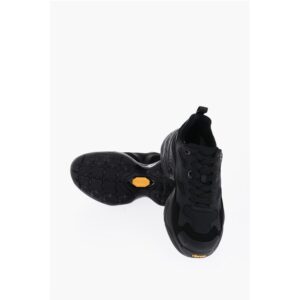 CROQUIS Mesh and Suede Solid Color Low-Top Sneakers