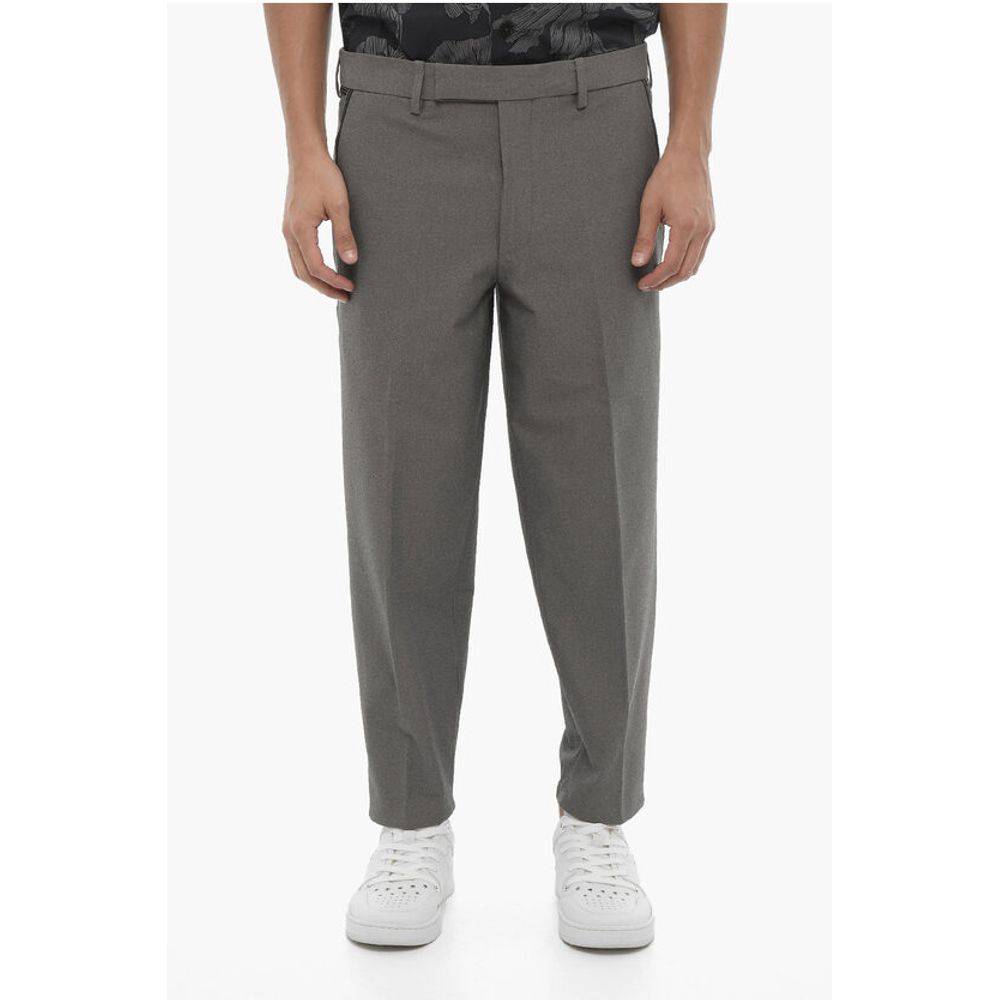 Regular Fit Slim Fit Pants with Belt Loops