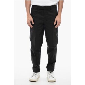 Regular Rise METAL HEM Cotton Blend Pants