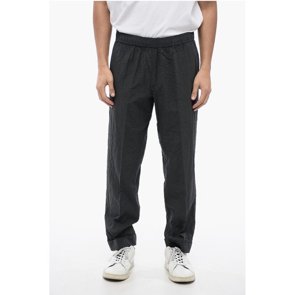 Wrinkled Cotton REM Slim Fit Pants