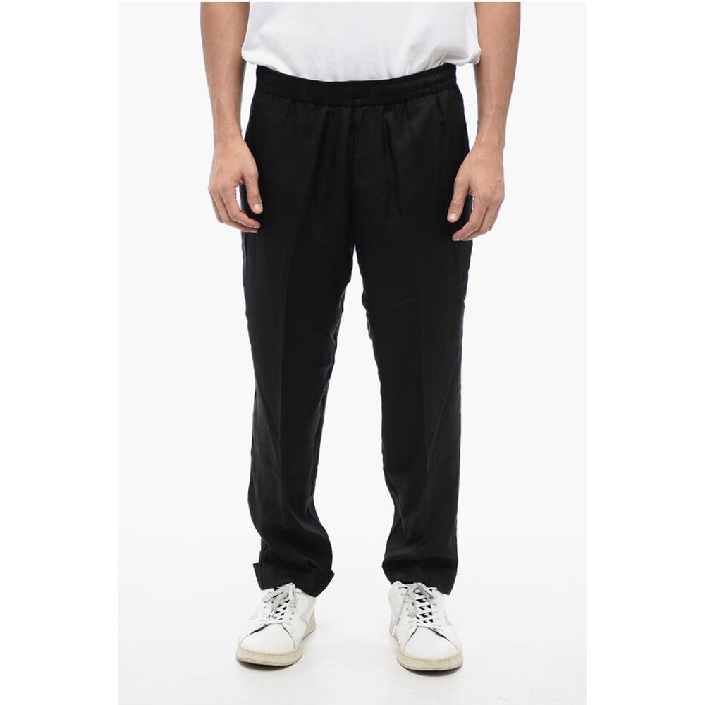 Viscose Blend REM Pants with Elastic Waistband