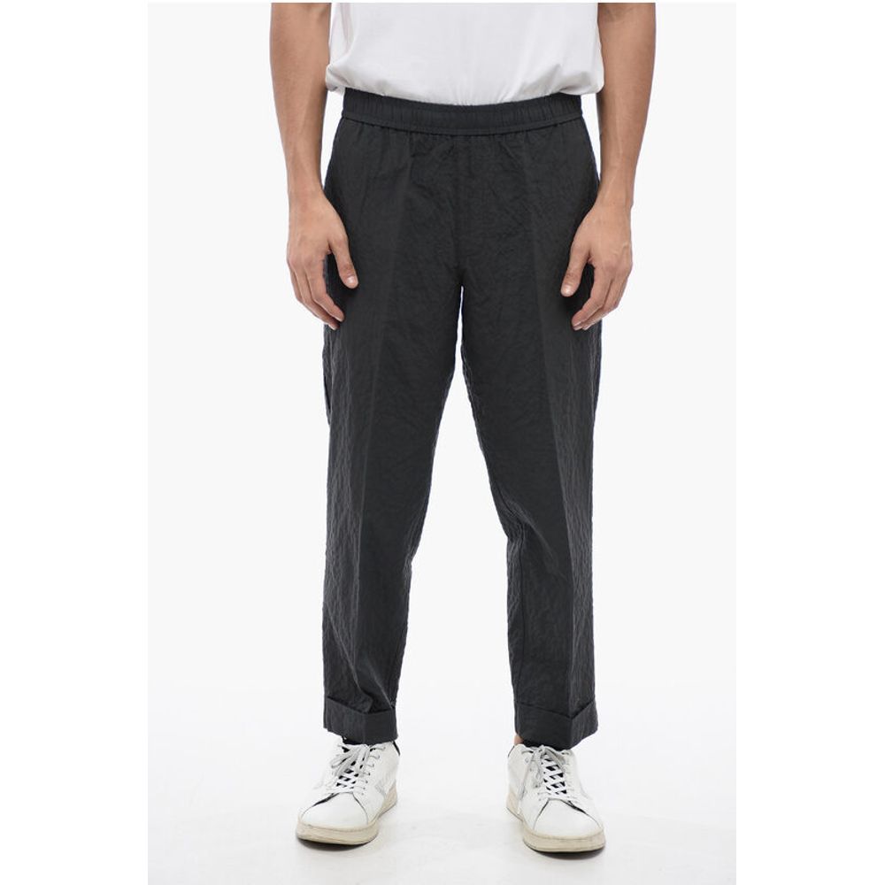 Wrinkled Cotton REM Slim Fit Pants