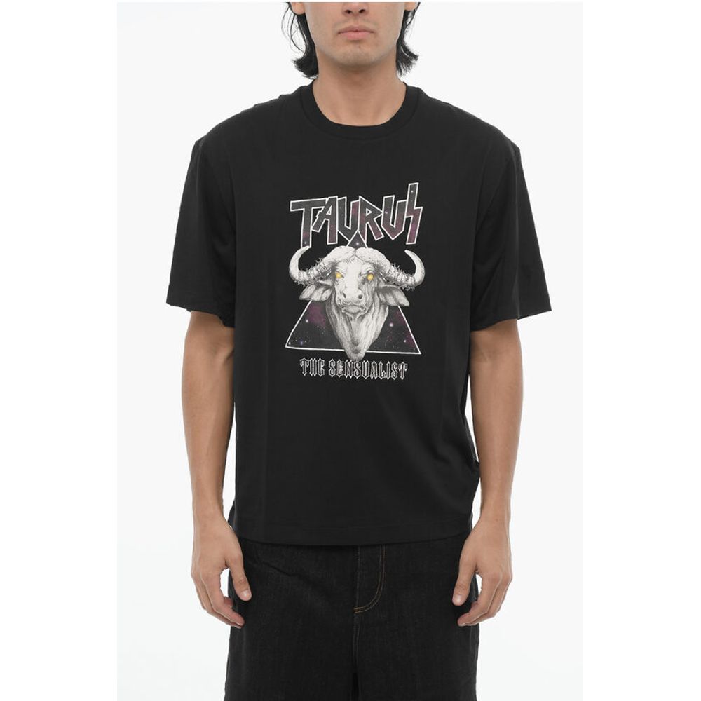 Slim Fit Printed ROCK BAND ZODIAC TAURUS Crew-neck T-shirt