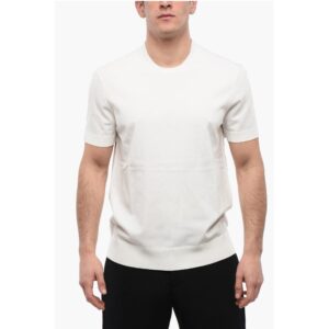 Ribbed Hem TECNO Knitted T-Shirt