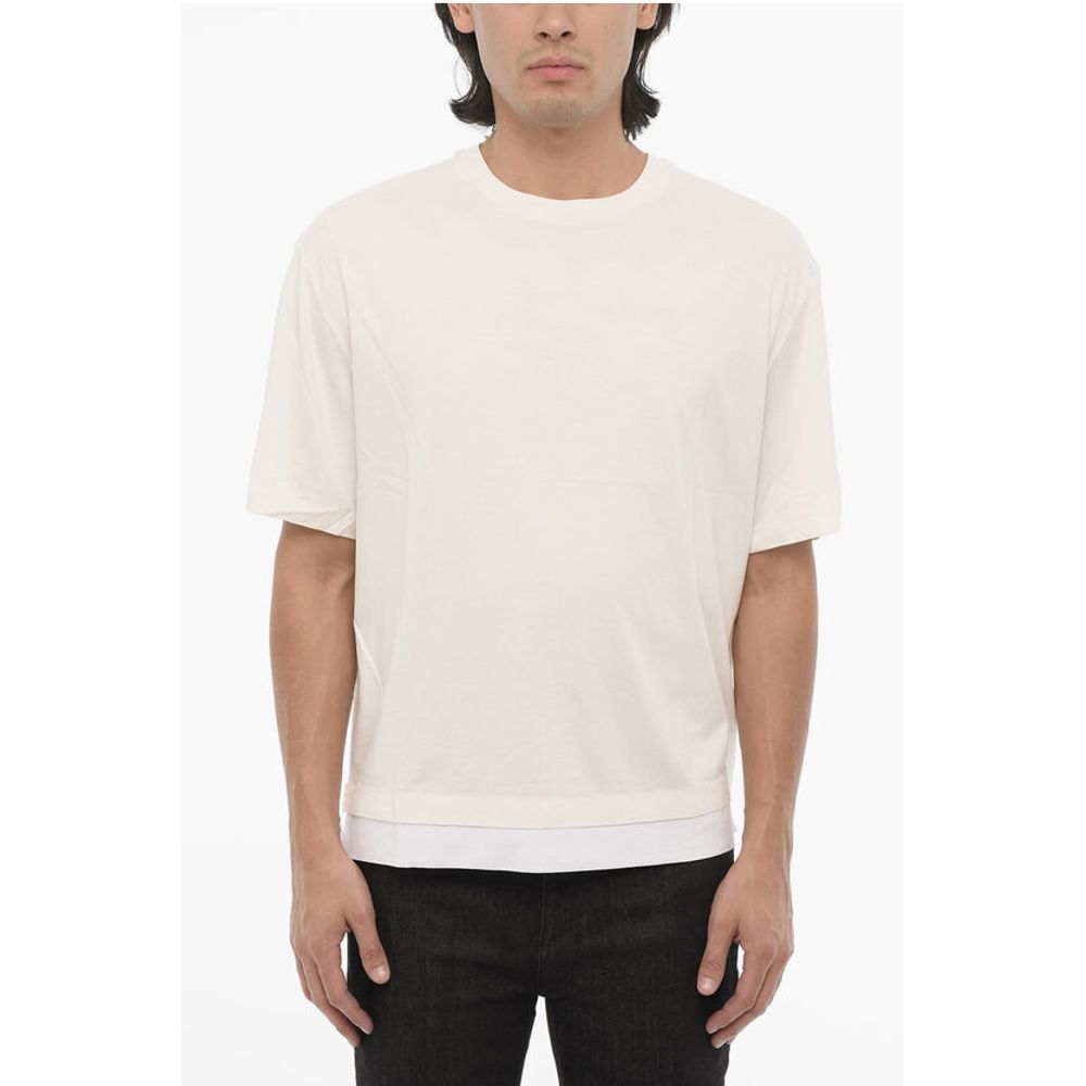 Solid Color Slim Fit Crew-neck T-shirt