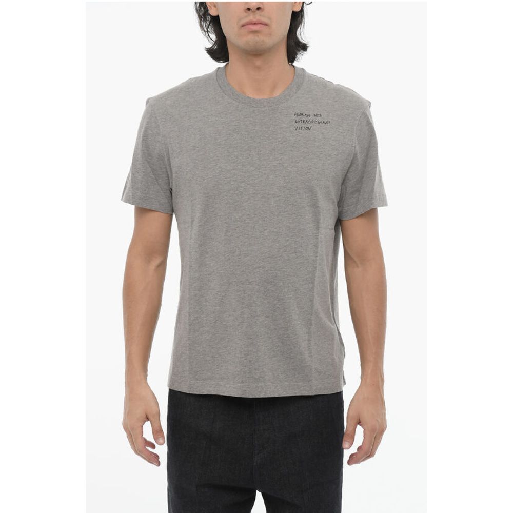 Slim Fit HUMAN WITH EXTRAORDINARY VISION Crew-neck T-Shirt