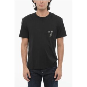 Cotton FOR YOU Crew-Neck T-hirt with Contrast Print
