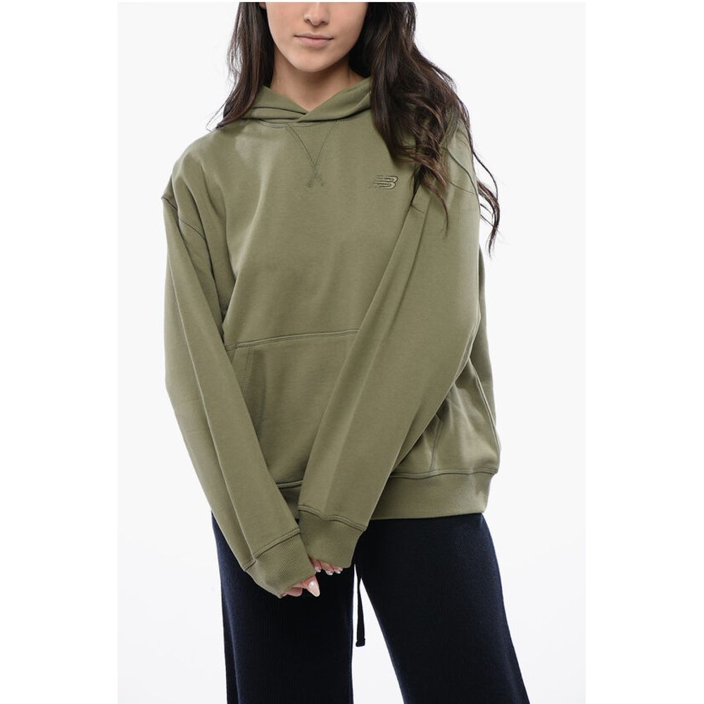 Oversized Hoodie With Patch Pocket