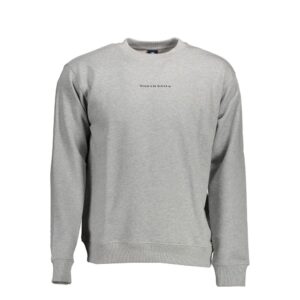 Gray Cotton Men Sweater
