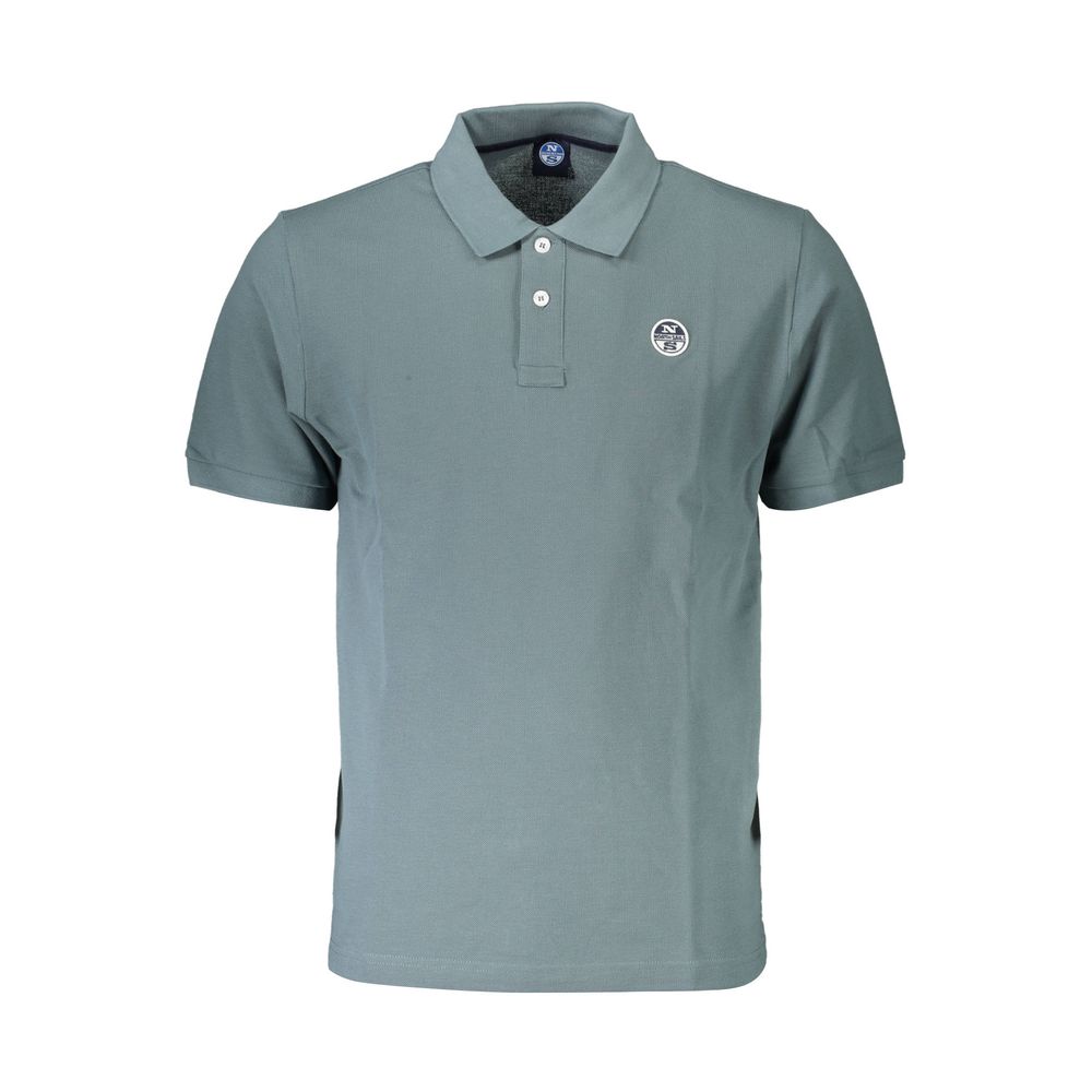 Green Cotton Polo Shirt