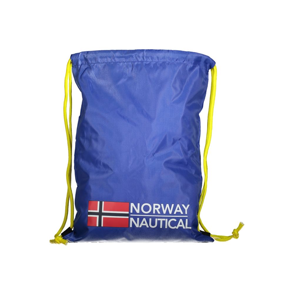 Blue Polyester Handbag