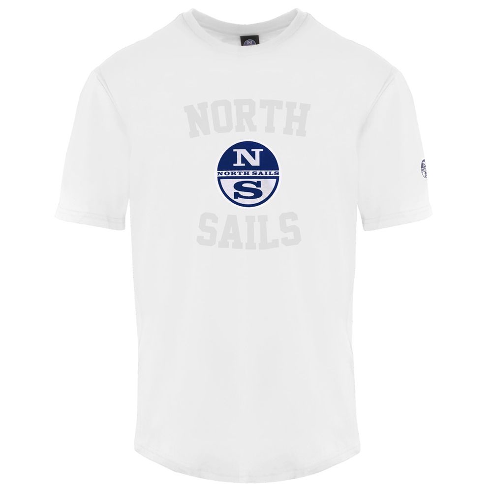 White Cotton Men T-Shirt