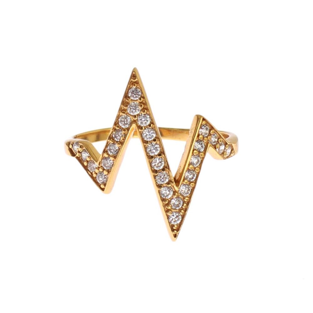 Glamorous Gold Plated Sterling Silver Ring
