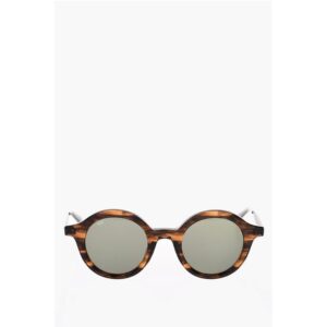 Turtle Printed Rounded Sunglasses