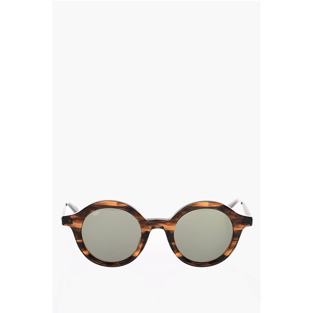 Turtle Printed Rounded Sunglasses