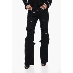 Wool Blended Cargo Pants with Buckle Detailing