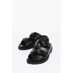 Leather BULK ARROW Sandals With Buckles