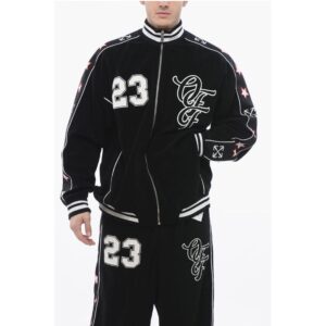 Terry NATLOVER VARSITY Track Sweatshirt with Tape Detail