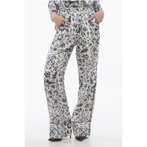 Printed Satin TATTOO PAJAMA Palazzo Pants