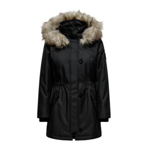 Black Polyester Parka