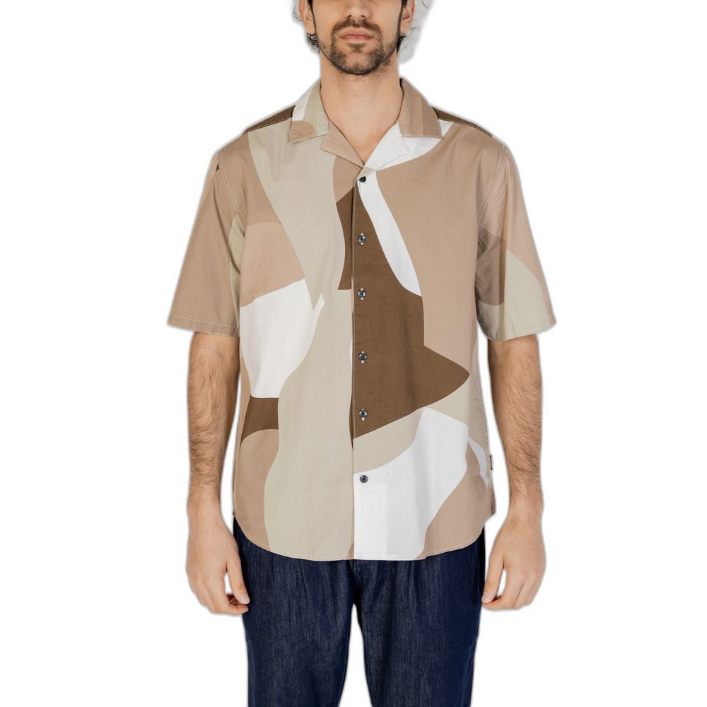 Brown Cotton Shortsleeve