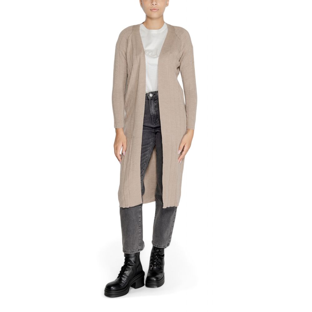 Beige Marabou Cardigan
