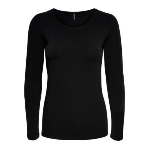 Black Cotton Long Sleeve