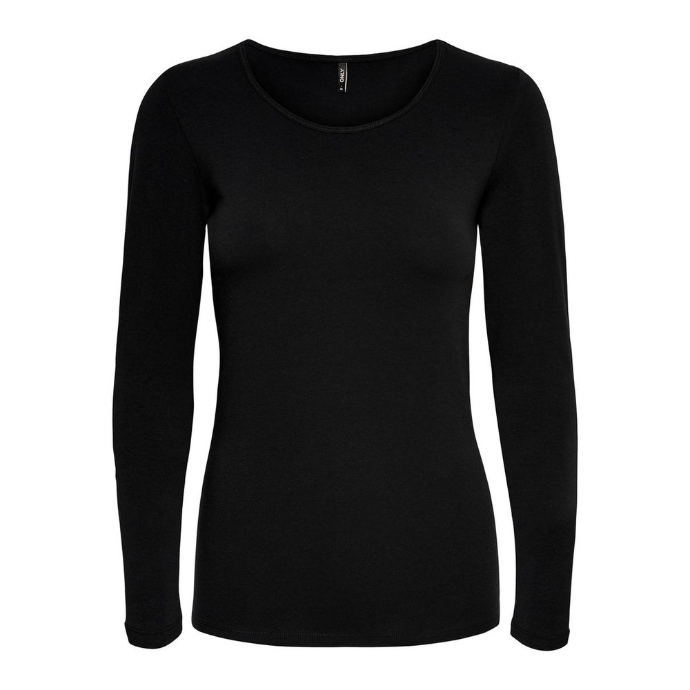 Black Cotton Long Sleeve