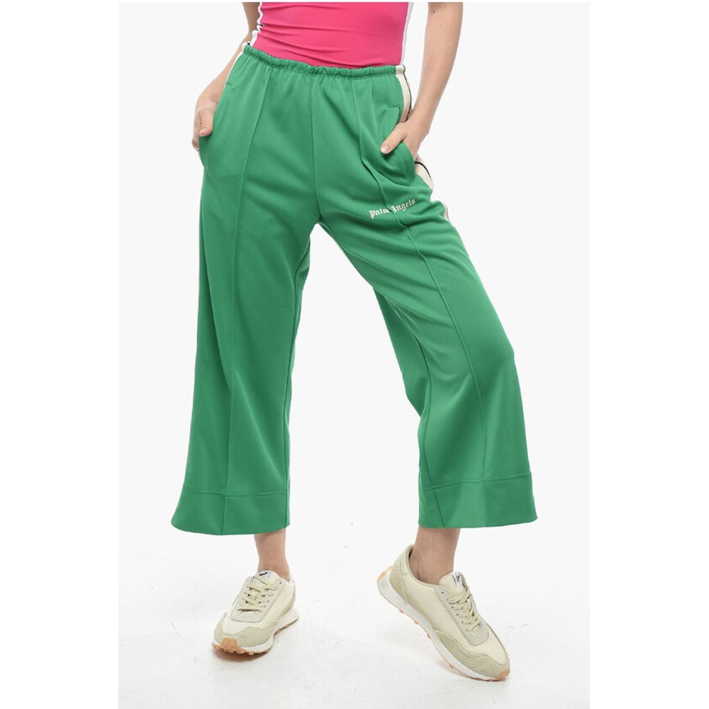 Track Flared Pants with contrasting side bands