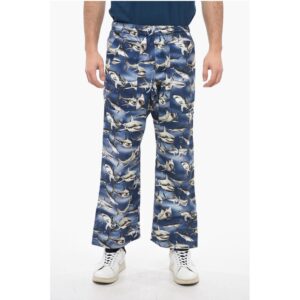 Patch Pocketed SHARKS EASY Cotton Pants