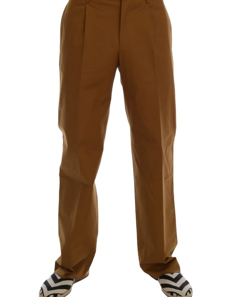 Elegant Brown Formal Trousers for Men