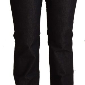 Chic Low Waist Skinny Black Denim Jeans