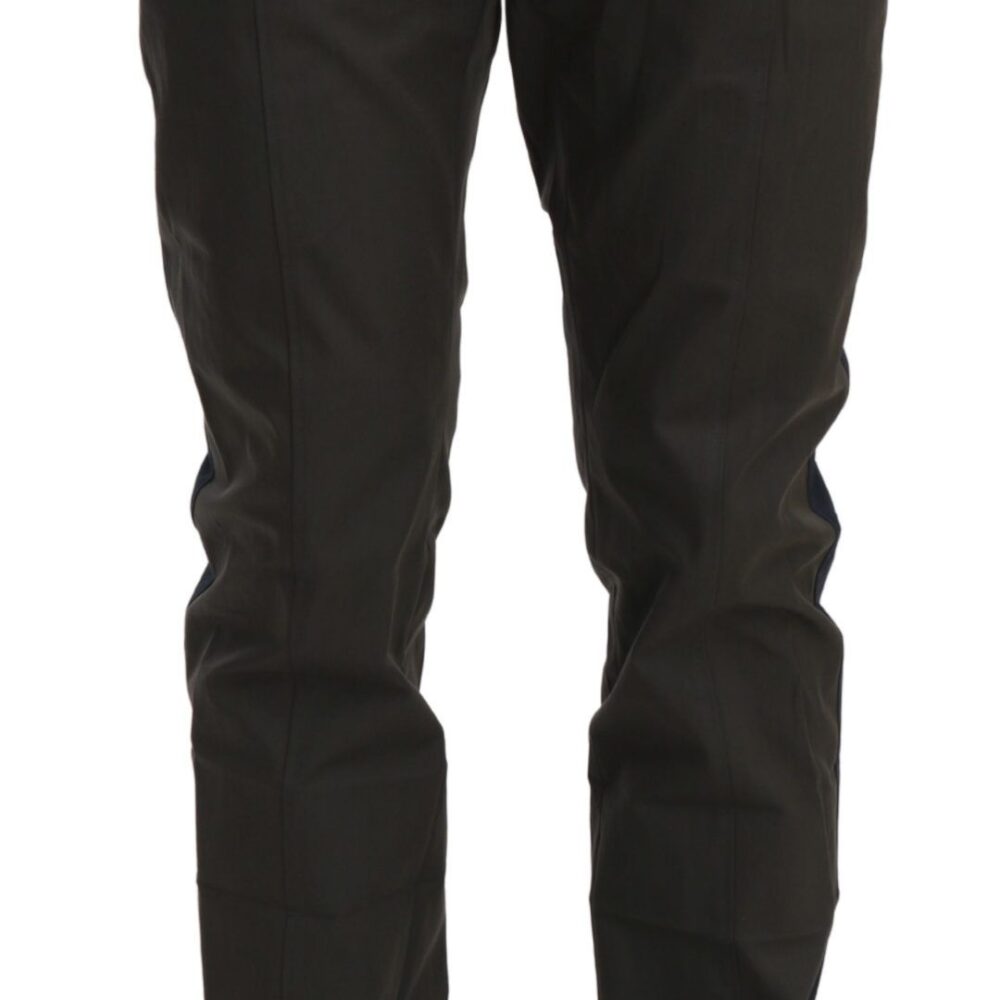 Elegant Slim Fit Striped Casual Pants