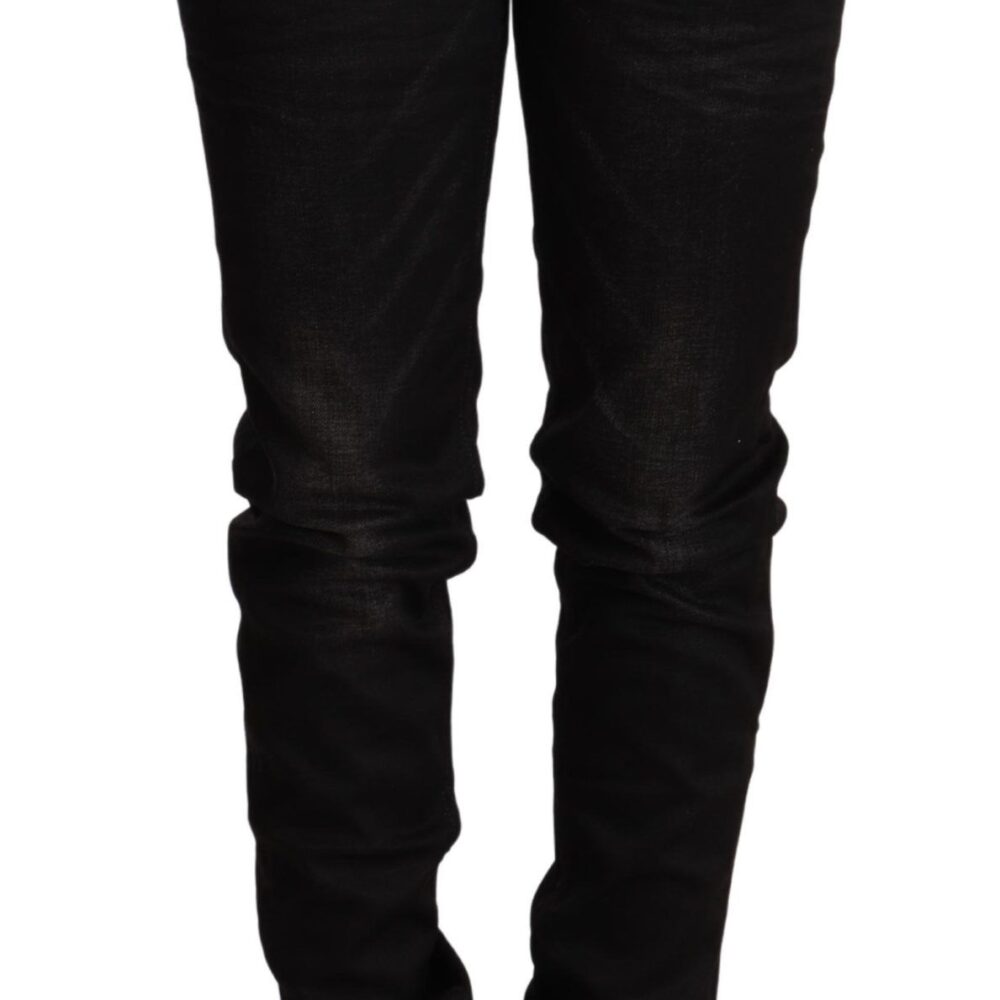 Sleek Black Wash Skinny Jeans