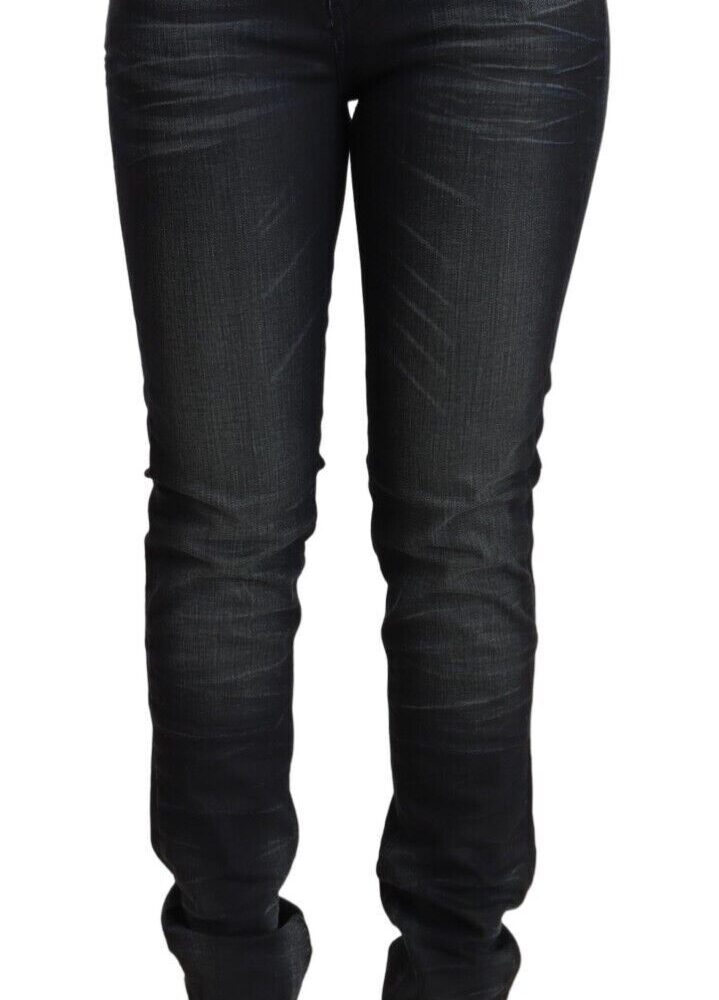 Sleek Black Washed Slim Fit Jeans