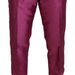 Elegant Slim Fit Formal Dress Pants in Pink
