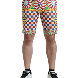 Multicolor Print Bermuda Shorts