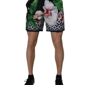 Multicolor Floral Polyester Men Bermuda Shorts