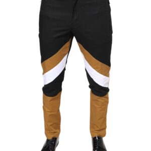 Multicolor Stripe Skinny Cotton Pants