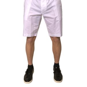 White Chinos Cotton Stretch Casual Shorts