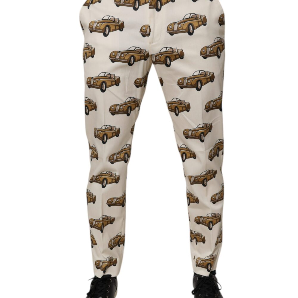 Off White Cars Cotton Skinny Men Denim Jeans