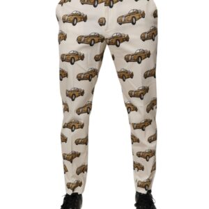Off White Cars Cotton Skinny Men Denim Jeans