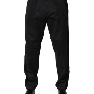 Black Cotton Dress Slim Formal Pants